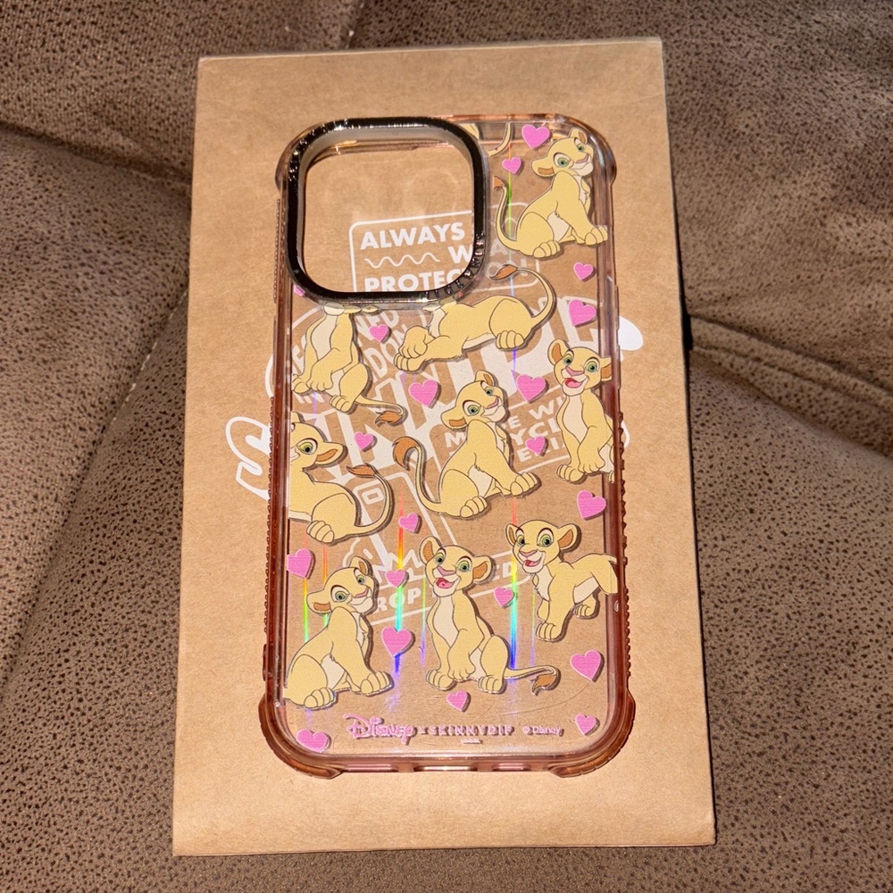 Skinny Dip Disney Lion King IPhone 14 Pro Case - Pink and Purple Design